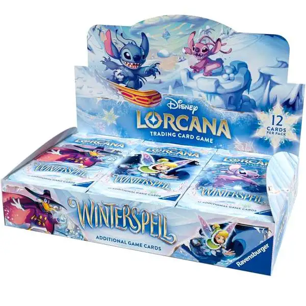 booster box disney lorcana Rise of the Floodborn (Japanese)  CHIBI COLLECT 12 cards per pack. ursula booster box Disney Lorcana