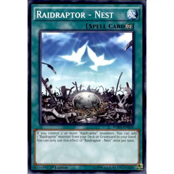 YuGiOh Wing Raiders Common Raidraptor - Nest WIRA-EN026