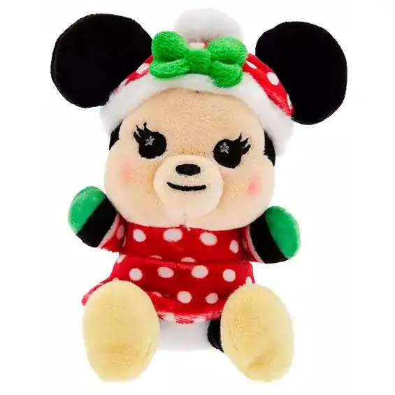 Disney Wishables 2024 Holiday Minnie Mouse 4-Inch Mini Plush