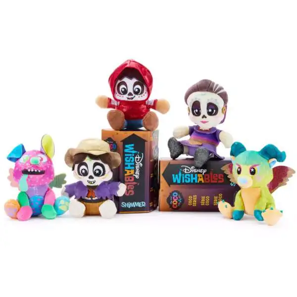 Disney Wishables Shimmer Series Coco Exclusive 4-Inch Micro Plush Mystery Pack [1 RANDOM Figure]