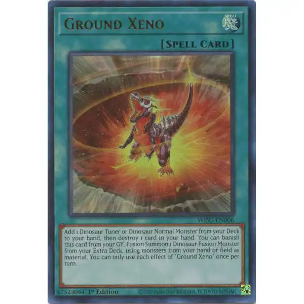 YuGiOh Trading Card Game Wild Survivors Ultra Rare Ground Xeno WISU-EN006