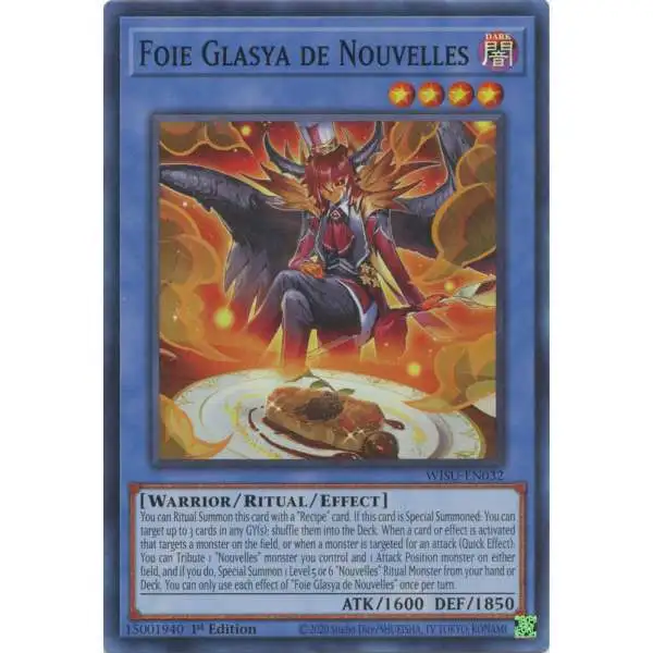 YuGiOh Trading Card Game Wild Survivors Super Rare Foie Glasya de Nouvelles WISU-EN032