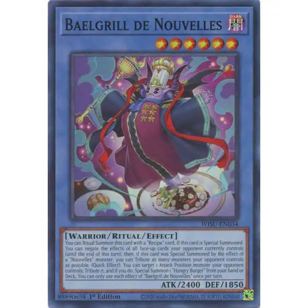 YuGiOh Trading Card Game Wild Survivors Super Rare Baelgrill de Nouvelles WISU-EN034