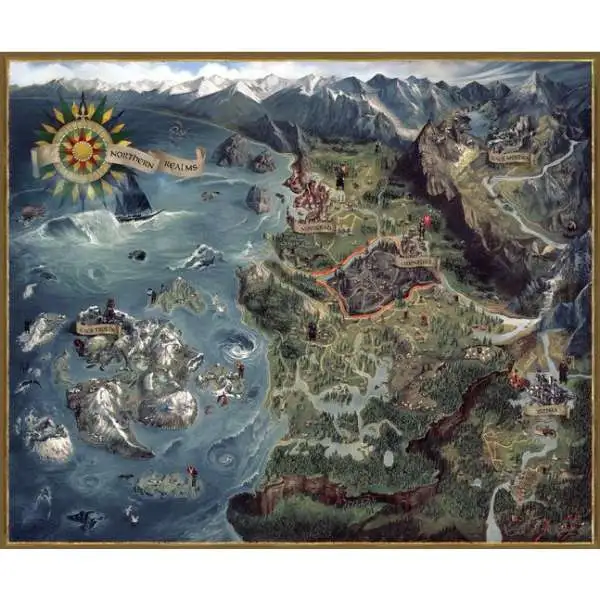 The Witcher 3: Wild Hunt Northern Realms Map 27-Inch Puzzle