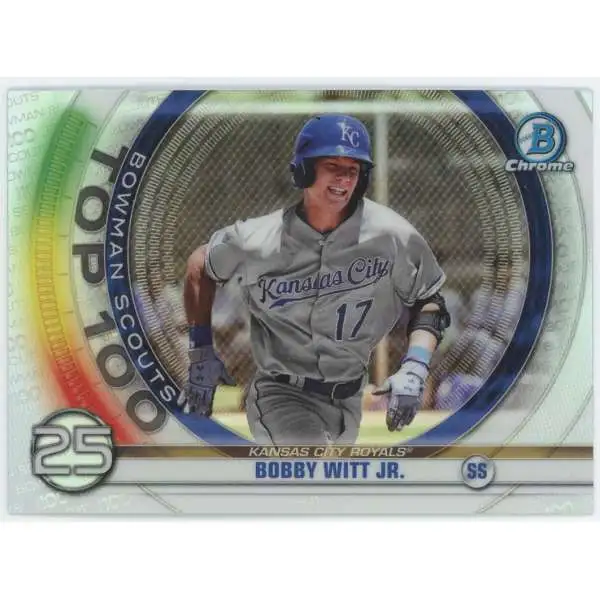 2022 MLB Topps outlet Bowman Chrome Bobby Witt Jr HI-FI FUTURES SQUARES REFRACTOR