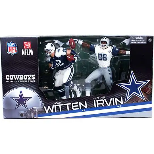 McFarlane Toys NFL Dallas Cowboys Sports Football Jason Witten & Michael Irvin Action Figure 2-Pack