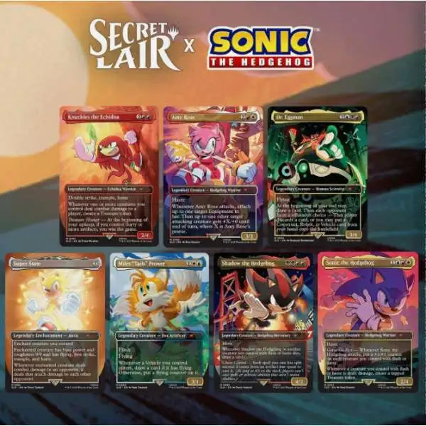 MTG Sonic Chasing Adventure Foil 7枚セット Secret Lair x Sonic: Chasing Adventure Foil Edition | Secret