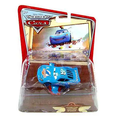 Disney / Pixar Cars The World of Cars Deluxe Oversized Lightning Storm McQueen Diecast Car #1 [RANDOM Package]