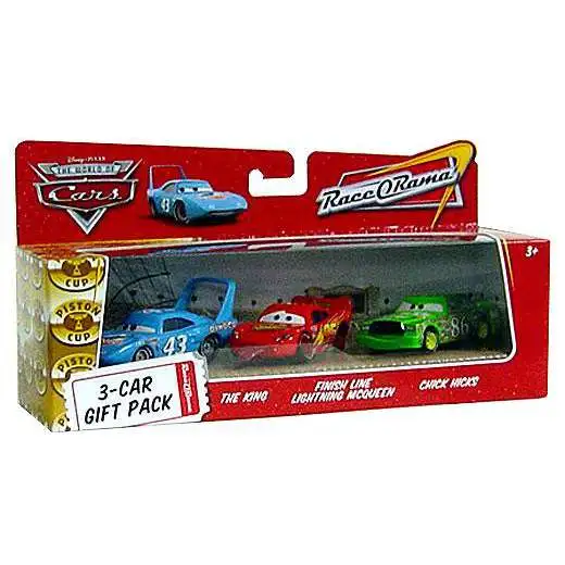 Disney / Pixar Cars The World of Cars Multi-Packs Finish Line 3-Car Gift Pack Diecast Car Set