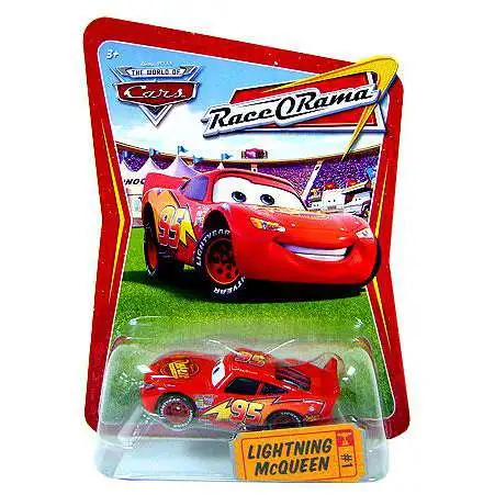 Disney Pixar Cars The World of Cars Race-O-Rama Radiator Springs Lightning  McQueen 155 Diecast Car 2 Mattel Toys - ToyWiz