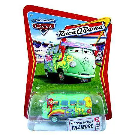 Disney / Pixar Cars The World of Cars Race-O-Rama Pit Crew Member Fillmore Diecast Car #37