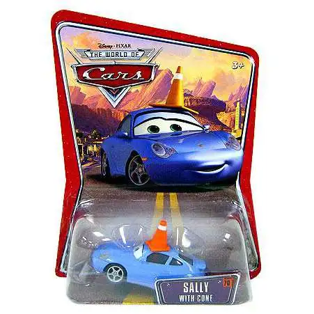 Disney / Pixar Cars The World of Cars Series 1 Sally with Cone Diecast Car
