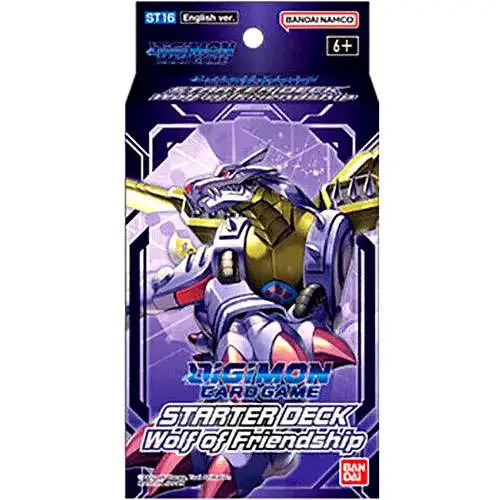 Digimon Trading Card Game Wolf of Friendship Starter Deck ST-16 [56 Cards] (Pre-Order ships October)