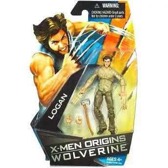 X-Men Origins Wolverine Movie Series Logan Action Figure [Bone Claws]