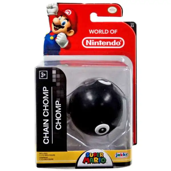 World of Nintendo Super Mario Chain Chomp 2.5-Inch Mini Figure