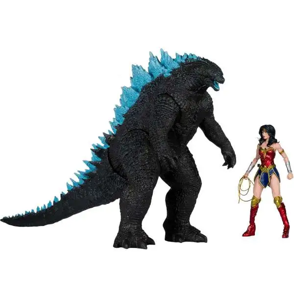 McFarlane Toys DC Multiverse Wonder Woman vs. Atomic Blast Godzilla Deluxe Action Figure Set [Justice League vs. Godzilla vs. Kong Action]