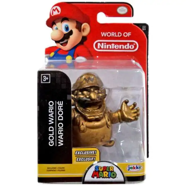 World of Nintendo Super Mario Gold Wario 2.5-Inch Mini Figure