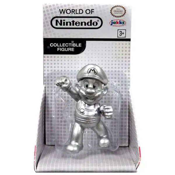 World of Nintendo Super Mario Metal Mario 2.5-Inch Mini Figure