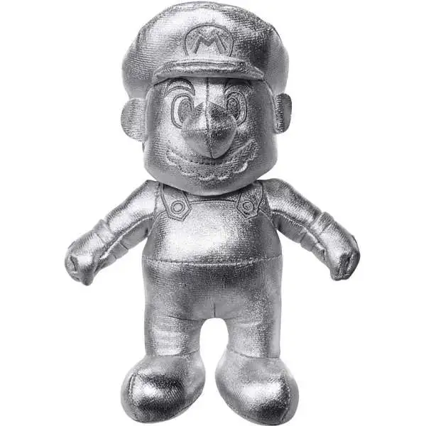World of Nintendo Super Mario Metal Mario 7-Inch Plush [Silver]