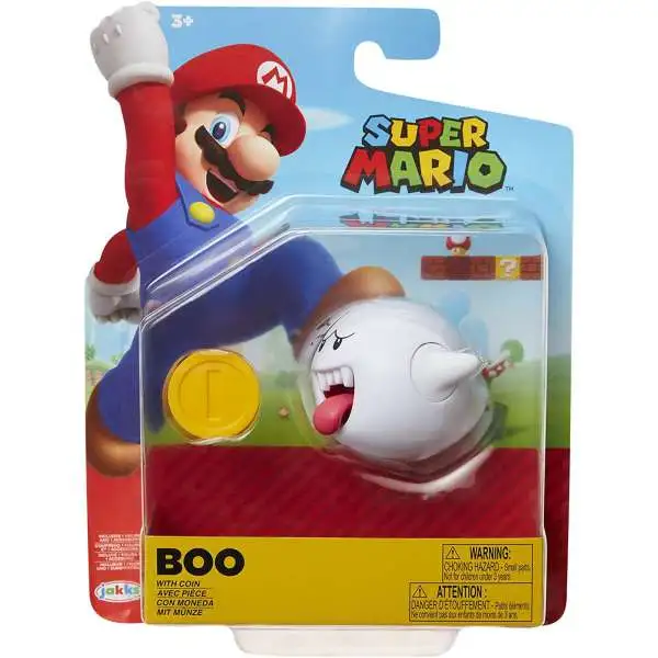 World of Nintendo Super Mario Wave 23 Boo Action Figure [with Coin]