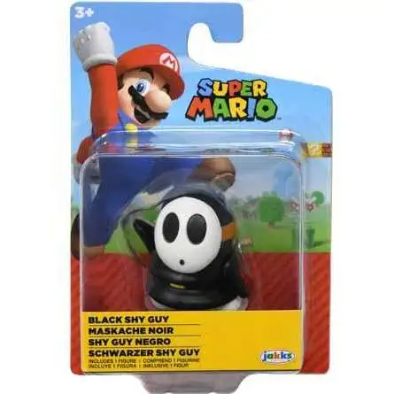 World of Nintendo Super Mario Wave 30 Black Shy Guy 2.5-Inch Mini Figure
