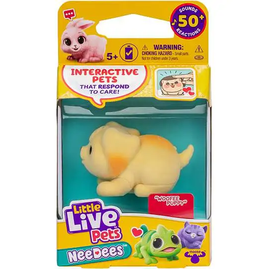 Little Live Pets NeeDees Woofee Puppy Wearable Interactive Figure Pack