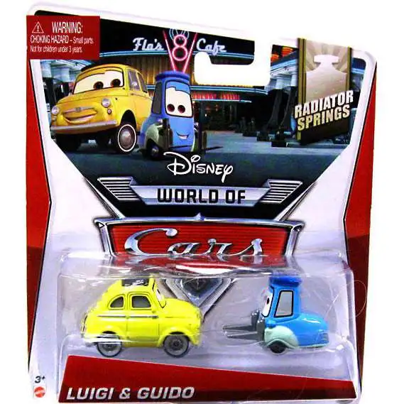 Disney / Pixar Cars The World of Cars Series 2 Luigi & Guido Diecast Car #3/4 of 15