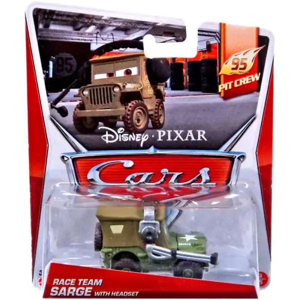Disney / Pixar Cars Race Team Sarge with Headset Diecast Car #3