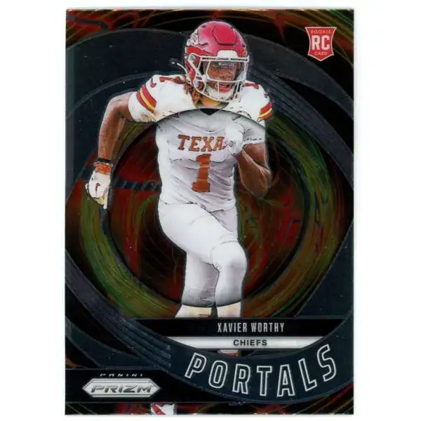 NFL 2024 Panini Prizm Football Portals Xavier Worthy #10 [Rookie]