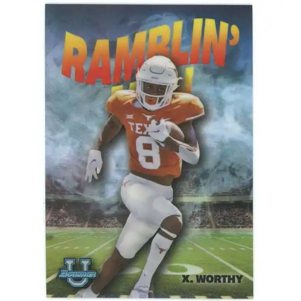 NFL 2023 Bowman Chrome U Ramblin Man Xavier Worthy RM-12 [Rookie]