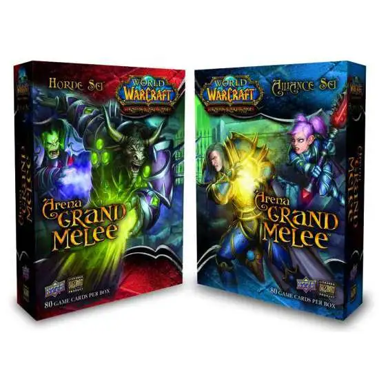 World of Warcraft Trading Card Game Arena Grand Melee Alliance & Horde Set of Both Boxes