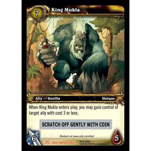 World of Warcraft Trading Card Game Dark Portal Legendary Loot King Mukla #2