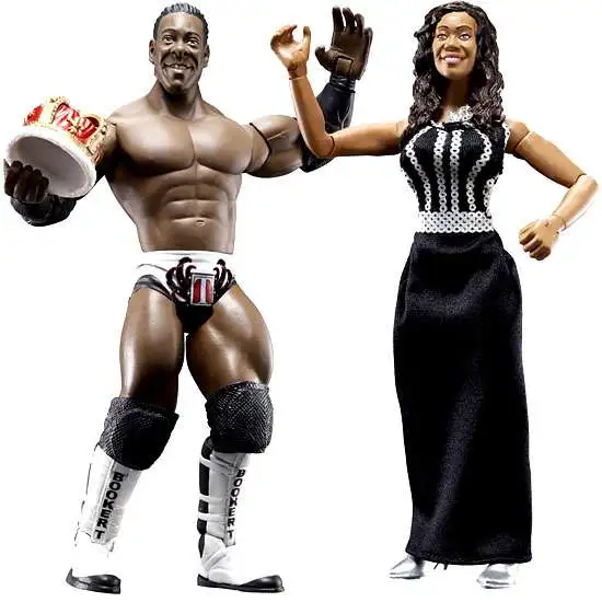 WWE Wrestling Adrenaline Series 26 Booker T Queen Sharmel Action