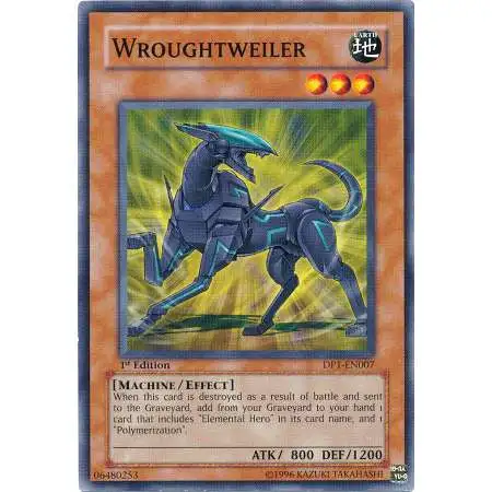 YuGiOh GX Trading Card Game Duelist Pack Jaden Yuki Common Wroughtweiler DP1-EN007