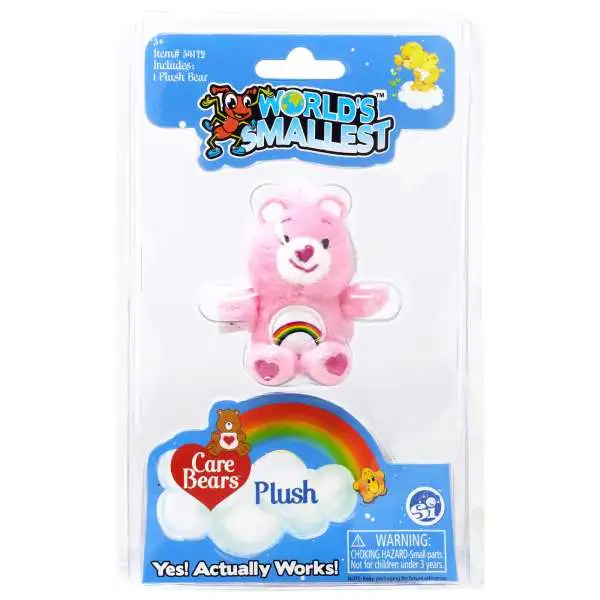 World's Smallest Care Bears Series 1 Cheer Bear Plush