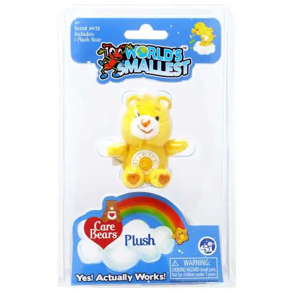 World's Smallest Care Bears Series 1 Funshine Bear Plush