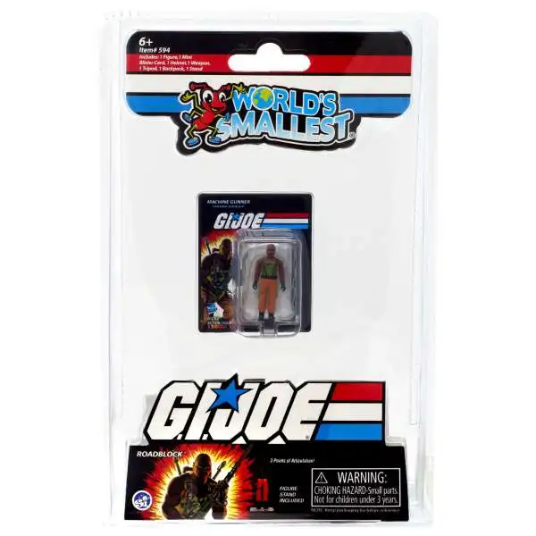 World's Smallest GI Joe Roadblock Micro Figure [Damaged Package]