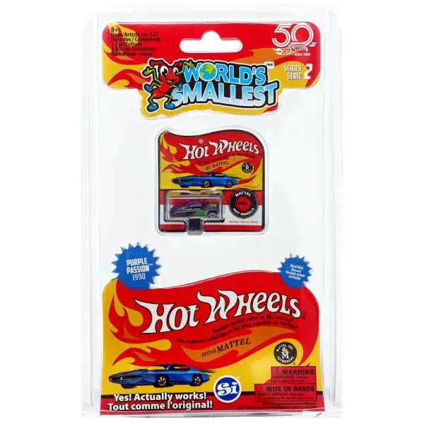 World's Smallest Hot Wheels Purple Passion 1990 Diecast Car