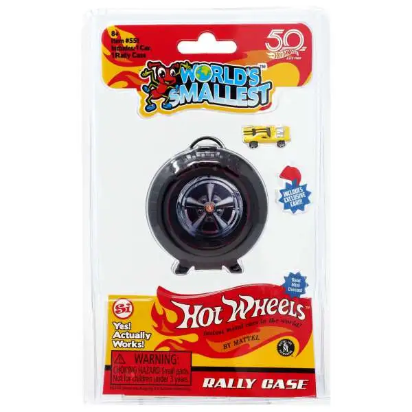 World's Smallest Hot Wheels Rally Case Diecast Car