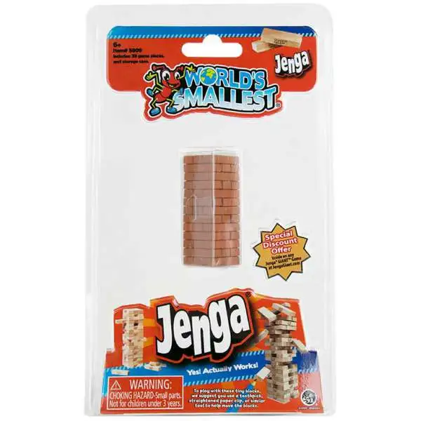 World's Smallest Jenga Game
