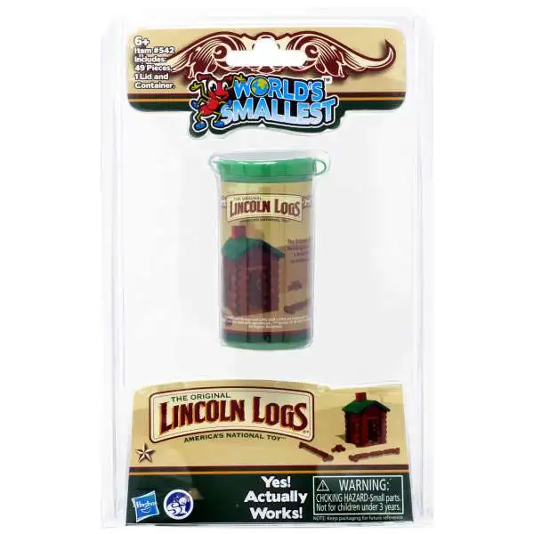 World's Smallest Lincoln Logs Building Set