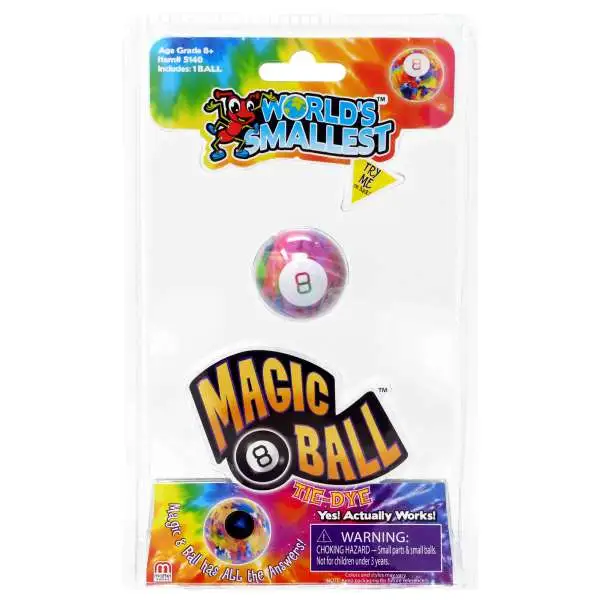 World's Smallest Magic 8 Ball Toy [Tie-Dye]