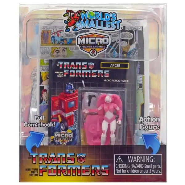 World's Smallest Transformers Arcee Micro Figure & Comic