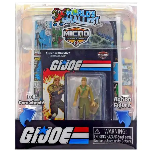 World's Smallest GI Joe Duke Micro Figure & Comic