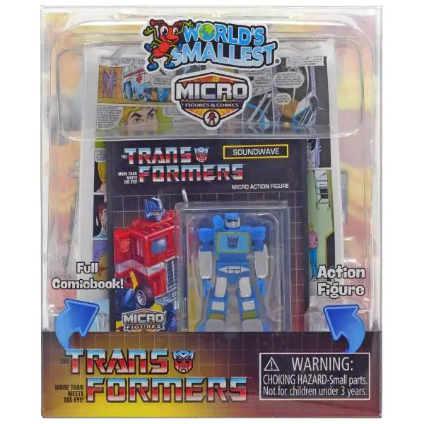 World's Smallest Transformers Soundwave Micro Figure & Comic