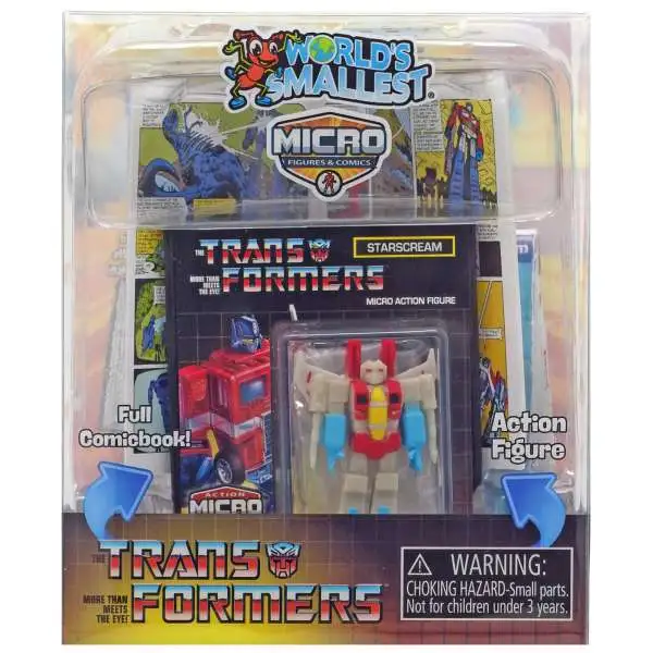 World's Smallest Transformers Starscream Micro Figure & Comic