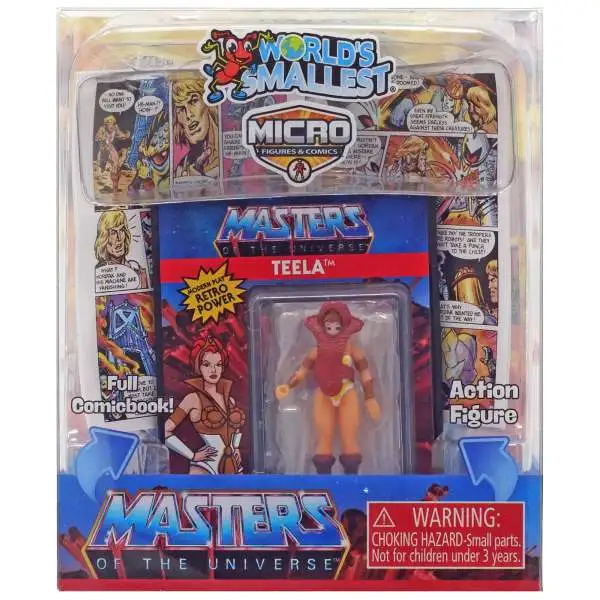 World's Smallest Masters of the Universe Teela Micro Figure & Comic