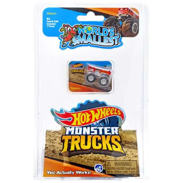 World's Smallest Hot Wheels Monster Trucks 5Alarm Diecast Car
