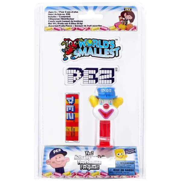 World's Smallest PEZ Clown Candy Dispenser