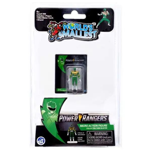 World's Smallest Mighty Moprhin Power Rangers Green Ranger Micro Figure